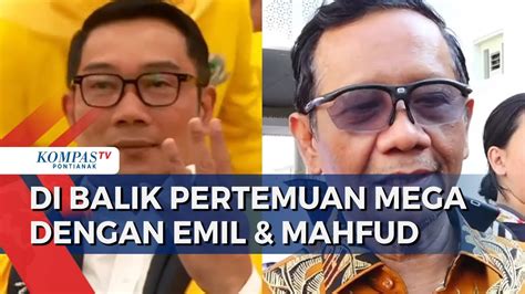 Ridwan Kamil Mahfud Md Telah Bertemu Megawati Nama Bacawapres Ganjar