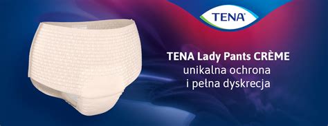 Majtki chłonne TENA Lady Pants Plus Creme M 2 x 30 szt duopack cena