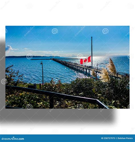 Vancouver White Rock Pier Stock Image Image Of Coast 258757975