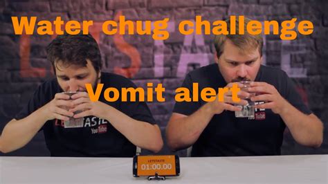 Water Chug Challenge Vomit Alert Youtube