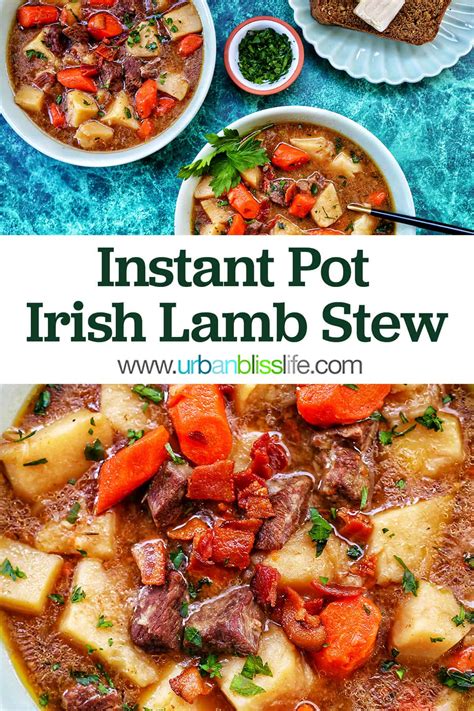 Instant Pot Irish Lamb Stew - Urban Bliss Life