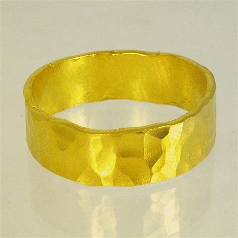 Pure Gold Mens Wedding Band 24 Karat Solid Gold Ring100