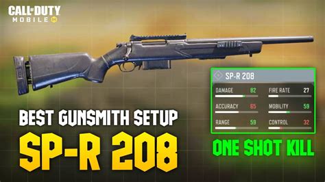 SP R 208 BEST GUNSMITH SETUP COD MOBILE CALL OF DUTY MOBILE SPR208