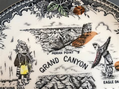 Grand Canyon Collectible Plate Transferware Etsy