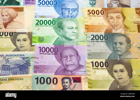 collection   indonesian rupiah banknotes stock photo alamy