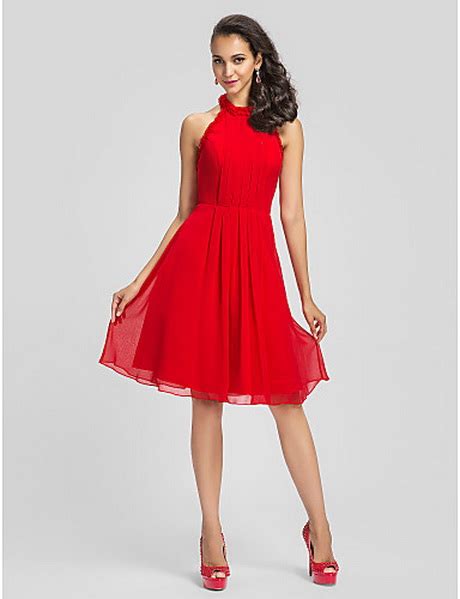 Vestido Rojo De Coctel Estilo Y Belleza