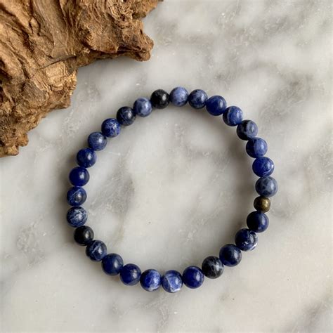 Sodalite Dark Blue Sodalite Bracelet Intuition And Higher Self
