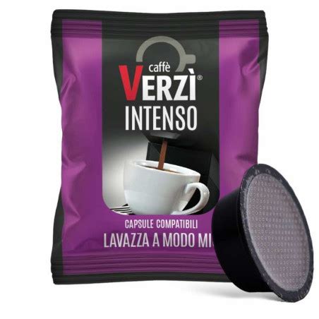 100 capsule Caffè Verzì Miscela INTENSO compatibili A Modo Mio