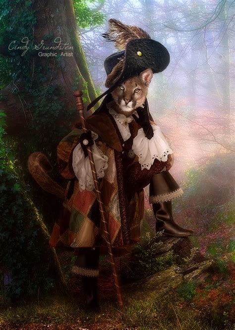 Cat in boots by CindysArt on deviantART | Cat art, Fairytale art ...