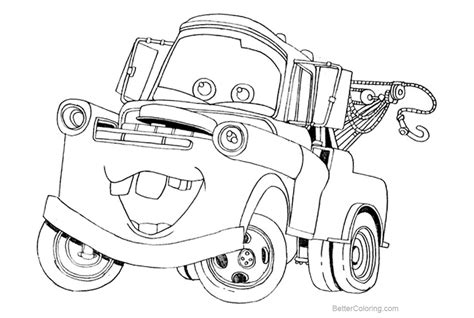 Pixar Cars Coloring Sheets Coloring Pages