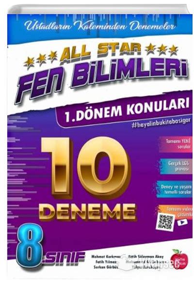 8 Sınıf LGS 1 Dönem Fen Bilimleri All Star 10 Deneme Newton Yayınları