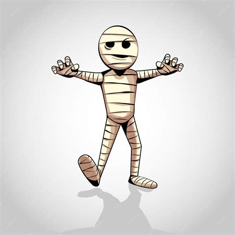 Premium Vector Cartoon Mummy Vector Clip Art Illustration Mummy