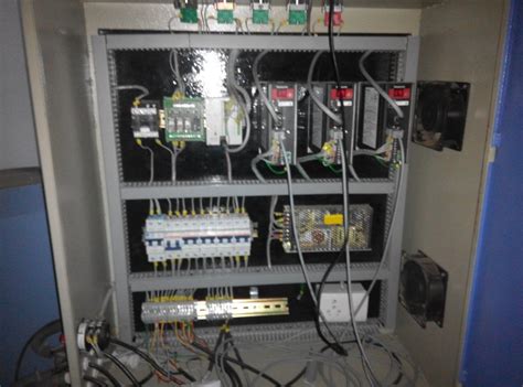 Three Phase Automatic And Semi Automatic PLC Based Control Panel At