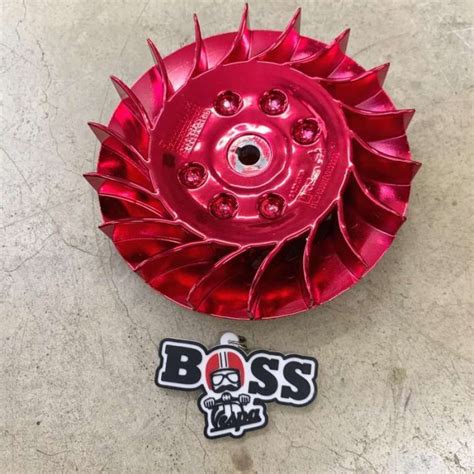 Jual Kipas Fan Magnet Original Red Chrome Vespa 3V Iget Sprint Prima