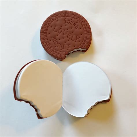 Novelty Scented Chocolate Cookie Biscuit Shape Cute Notebooks Hardback Memo Pads