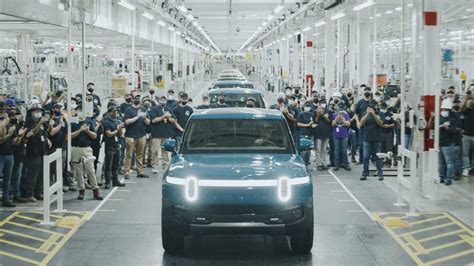 First Production Rivian R T Rolls Off Assembly Line