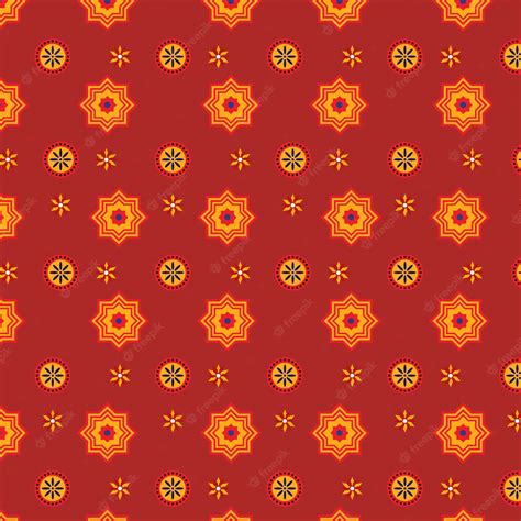 Premium Vector | Orange flowers pattern background