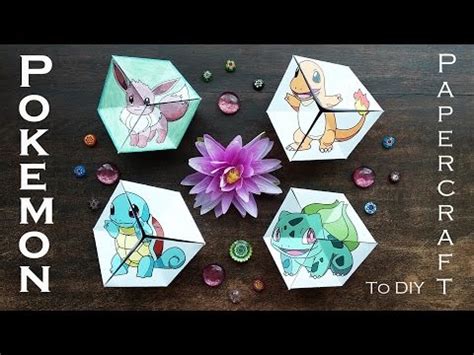 Pokemon Kaleidocycle Papercraft Set Bulbasaur Pokemon DIY