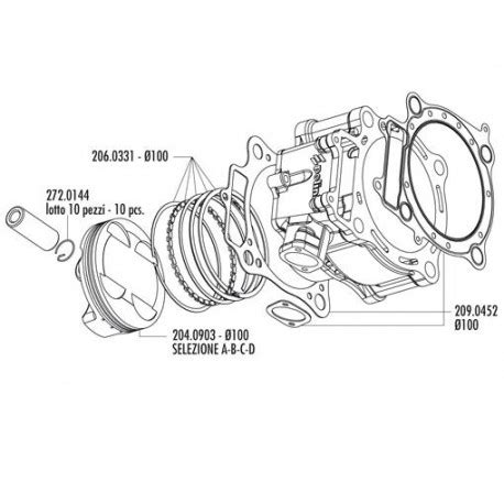 Honda Crf 450 Cylinder Kit Diameter 100 Mm 119 0088