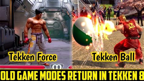 Old Game Modes Return In Tekken Tekken Ball Tekken Force Team