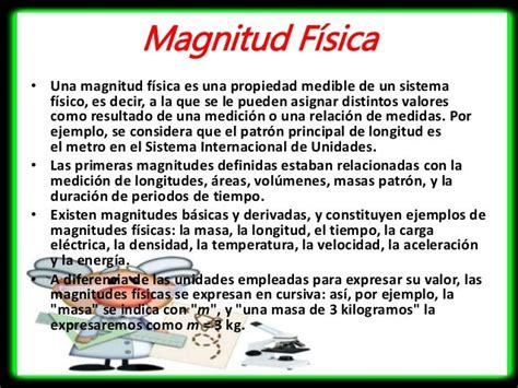 Magnitudes Fisicas