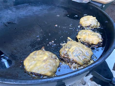 Homemade Smash Burgers On The Kettle Rfood