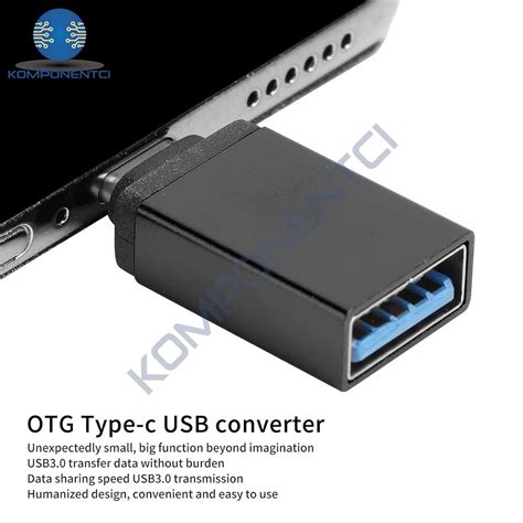 Divex Type C Erkek Usb Di I Adapt R Evirici Siyah Komponentci