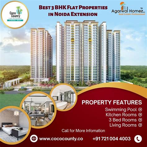 Best 3 BHK Flat Properties in Noida Extension - Cococounty - Medium