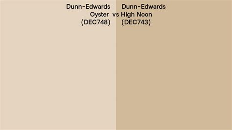 Dunn Edwards Oyster Vs High Noon Side By Side Comparison