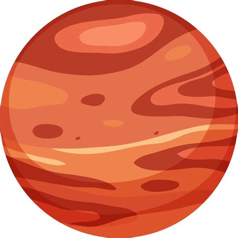 Mars planet or red planet isolated 9375964 Vector Art at Vecteezy