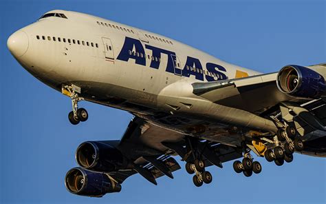 Atlas B747 400 N322SG Landing At KLAS Vegas Spotting Flickr