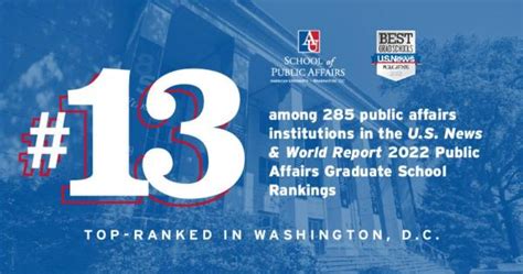 AU’s School of Public Affairs Is Top Ranked in D.C. in New U.S. News ...