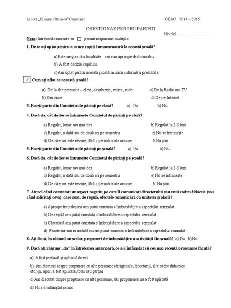 Pdf Chestionar Parinti Doc Dokumen Tips