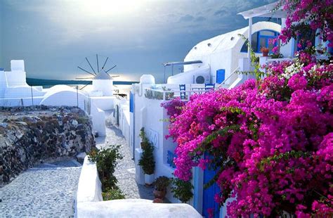 Pictures of Santorini Greece Wallpaper - WallpaperSafari