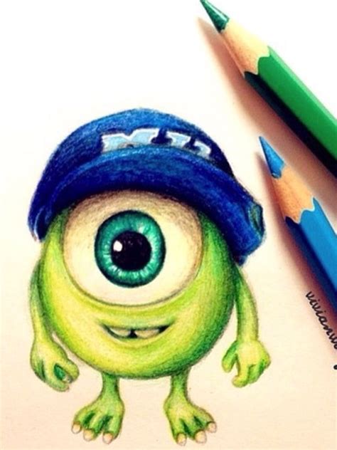 How To Draw Baby Mike Wazowski Step By Step