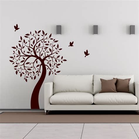 Sticker L Arbre Et Ses Oiseaux Stickers Nature Arbres Ambiance Sticker