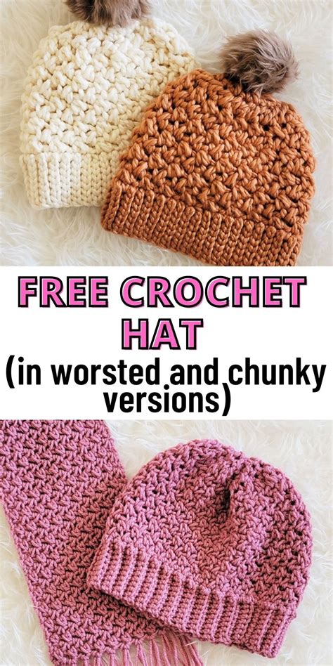 The Bean Stitch Beanie Free Crochet Pattern Artofit