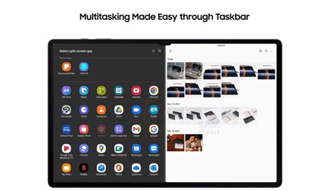 Multitasking Debuts On Galaxy Tab S8 With Android 12L Channelnews