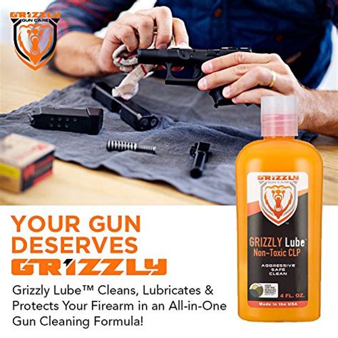 Grizzly Lube Clp All In One Gun Cleaner Lubricant And Protectant Usda Certified Bio Based