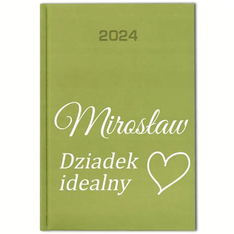 PERSONALIZOWANY KALENDARZ PLANER TERMINARZ 2024 A5 PREZENT NA DZIEŃ