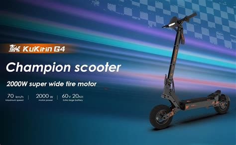 Kukirin G Off Road Electric Scooter W Motor Ah Battery Km