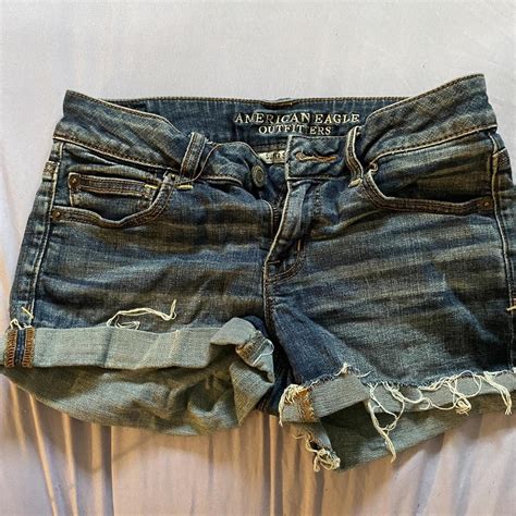 American Eagle Super Stretch Jean Shorts Depop