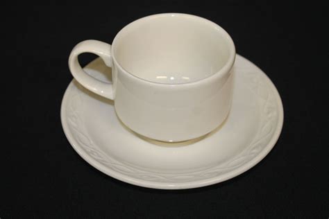 Chateau Blanc Cup Saucer Crockery Catering Equipment For Hire