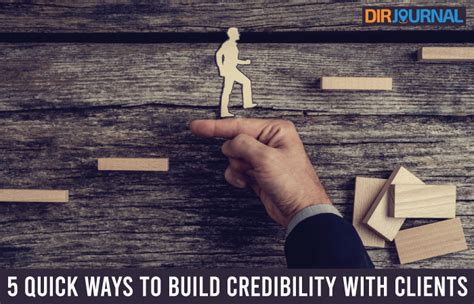 5 Quick Ways To Build Credibility With Clients