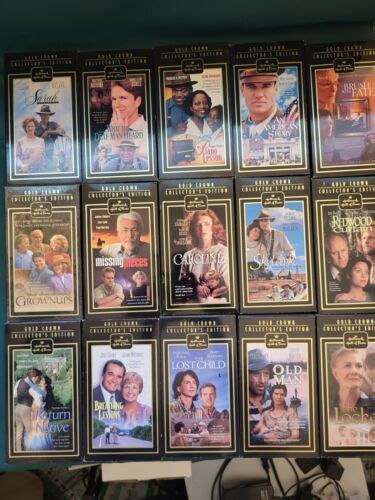 Hallmark Hall Of Fame Gold Crown Collector S Edition VHS Lot Of 28 EBay