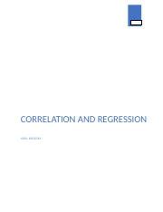 A Brodsky Quantive Methods Unit Docx Correlation And Regression