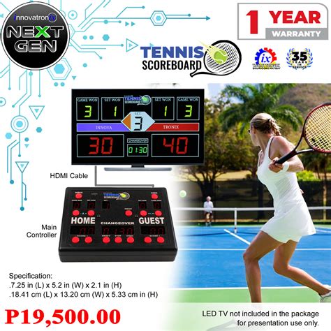 innovatronix nextgen tennis scoreboard controller   year warranty