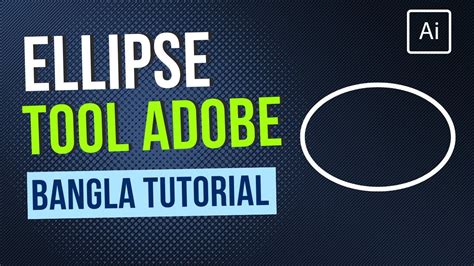 How To Use Ellipse Tool In Adobe Illustrator 2024 L Ellipse Tool Bangla