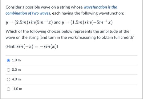 Answered Consider A Possible Wave On A String… Bartleby