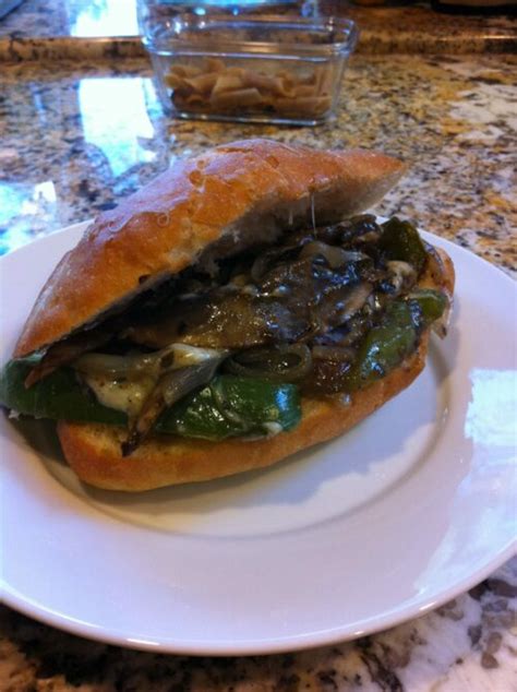 Vegetarian Philly Cheese Steak Sandwich Recipe | LaaLoosh